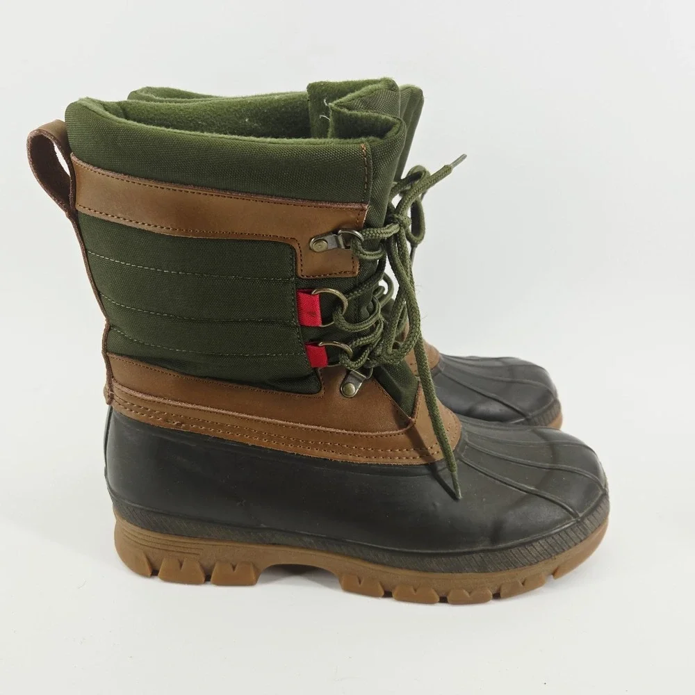 Vintage Mens‎ 9 Lands End Snow boots Water Repellent sherpa Duck Boots